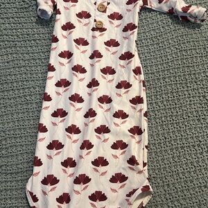 Caden Lane Kids Nightgown - White and Red Floral